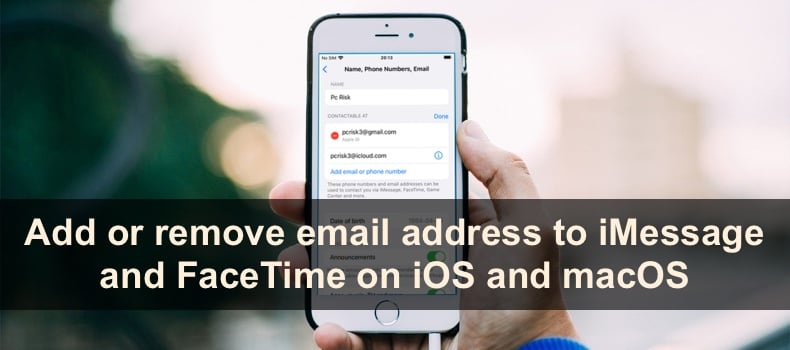 Add or remove email address to iMessage and FaceTime on iOS and macOS