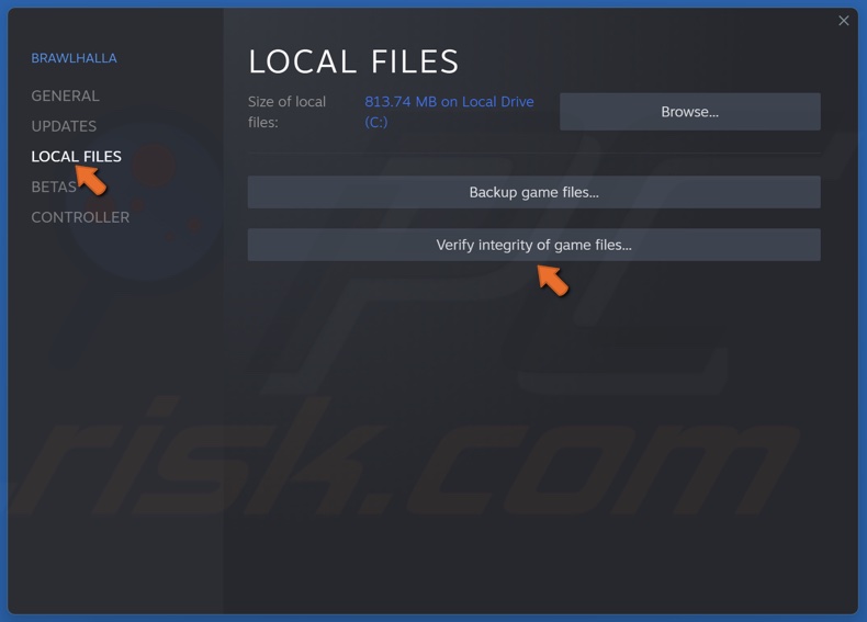 Go to Local Files tab and click Verify integrity of game files
