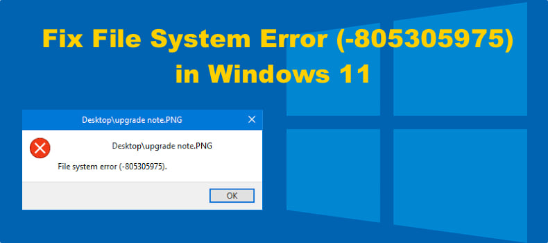 file system error (-805305975)