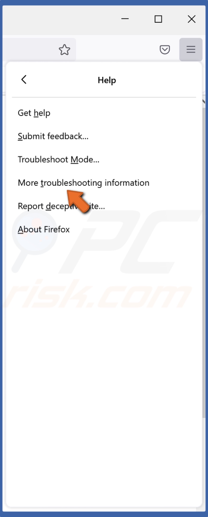 Click More troubleshooting information