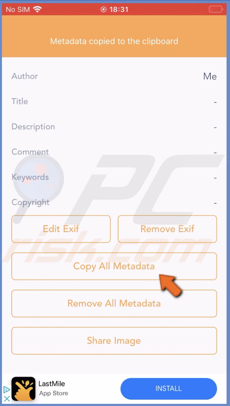 Copy all metadata