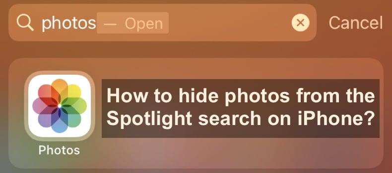 Here's how to remove photos from your Spotlight search on iPhone