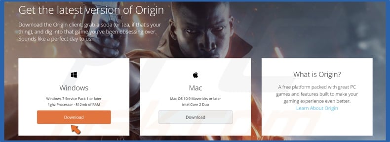 How to install Origin client