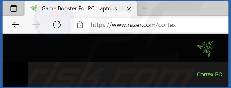 Go to the Razer Cortex download page
