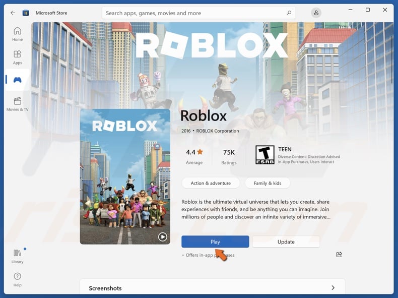 Launch Roblox