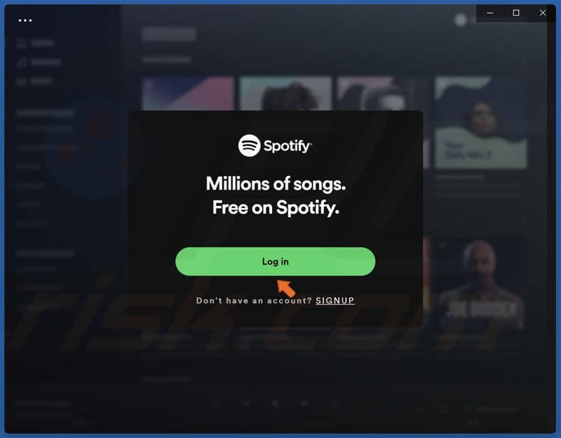 spotify not letting me log in