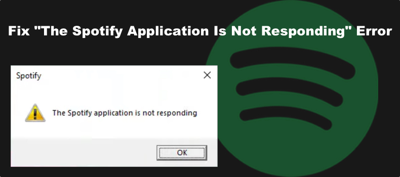 The Spotify application is not responding