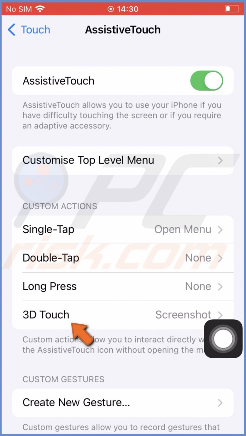 Tap on 3D Touch