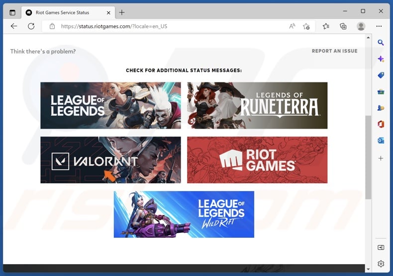 Riot Games Service Status