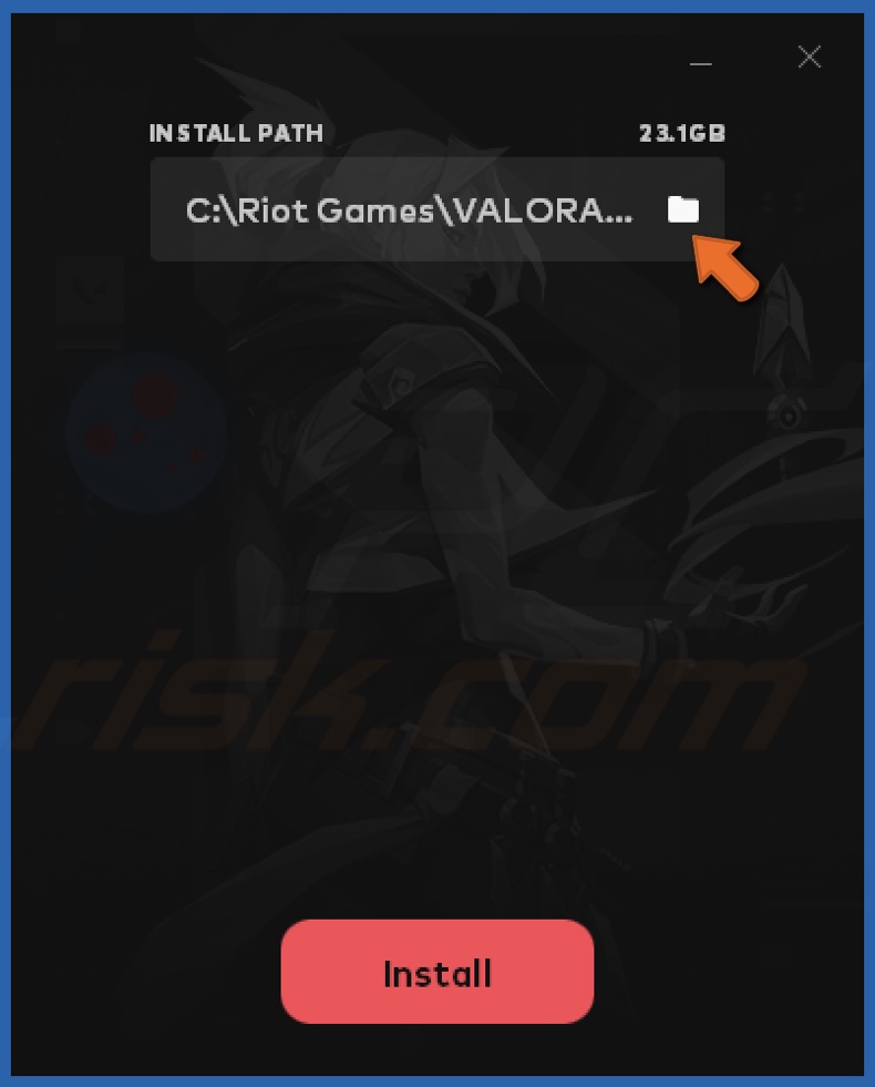 Select theinstall path