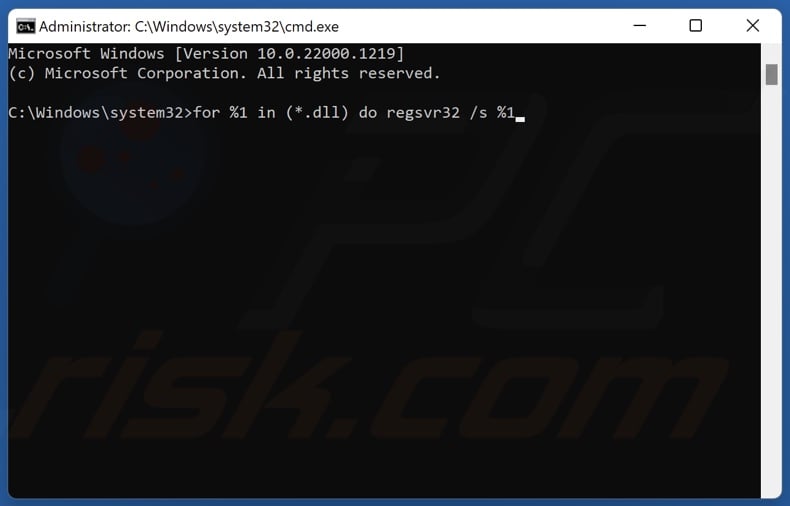 Run for %1 in (*.dll) do regsvr32 /s %1 in Command Prompt to re-register all DLL files