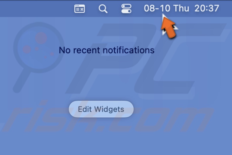 Edit widgets in Notification Center