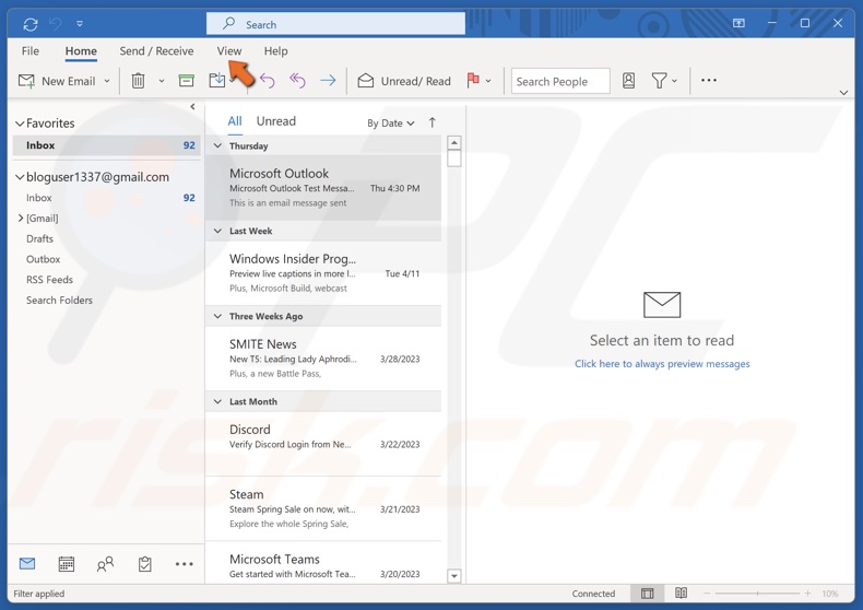 Outlook View Changed Itself How To Fix It On Windows 11