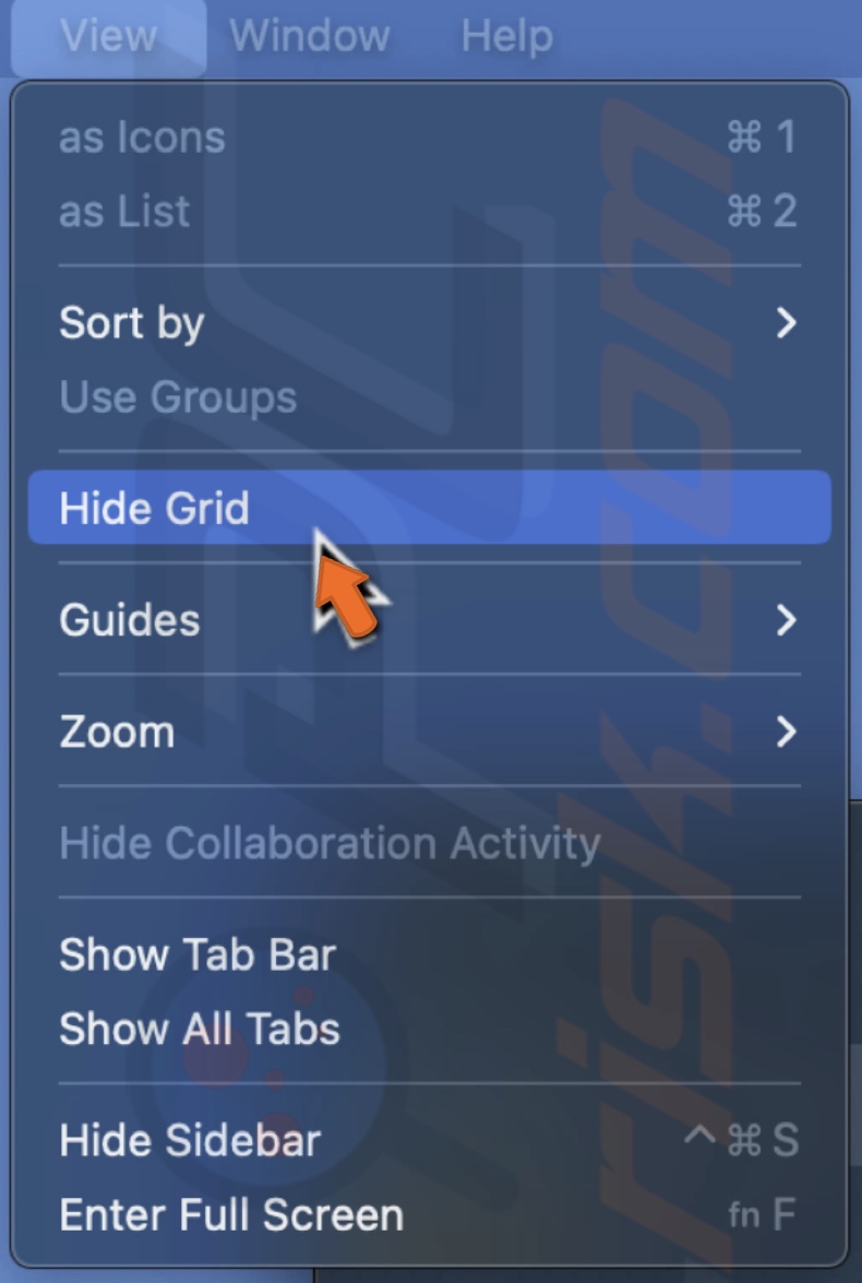 Hide grid