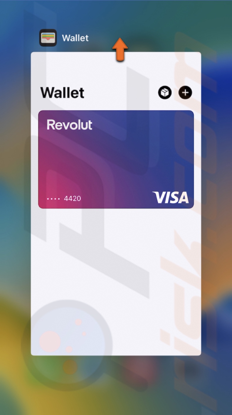 Close the Wallet app
