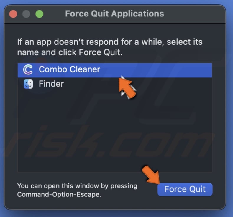 Force quit an app