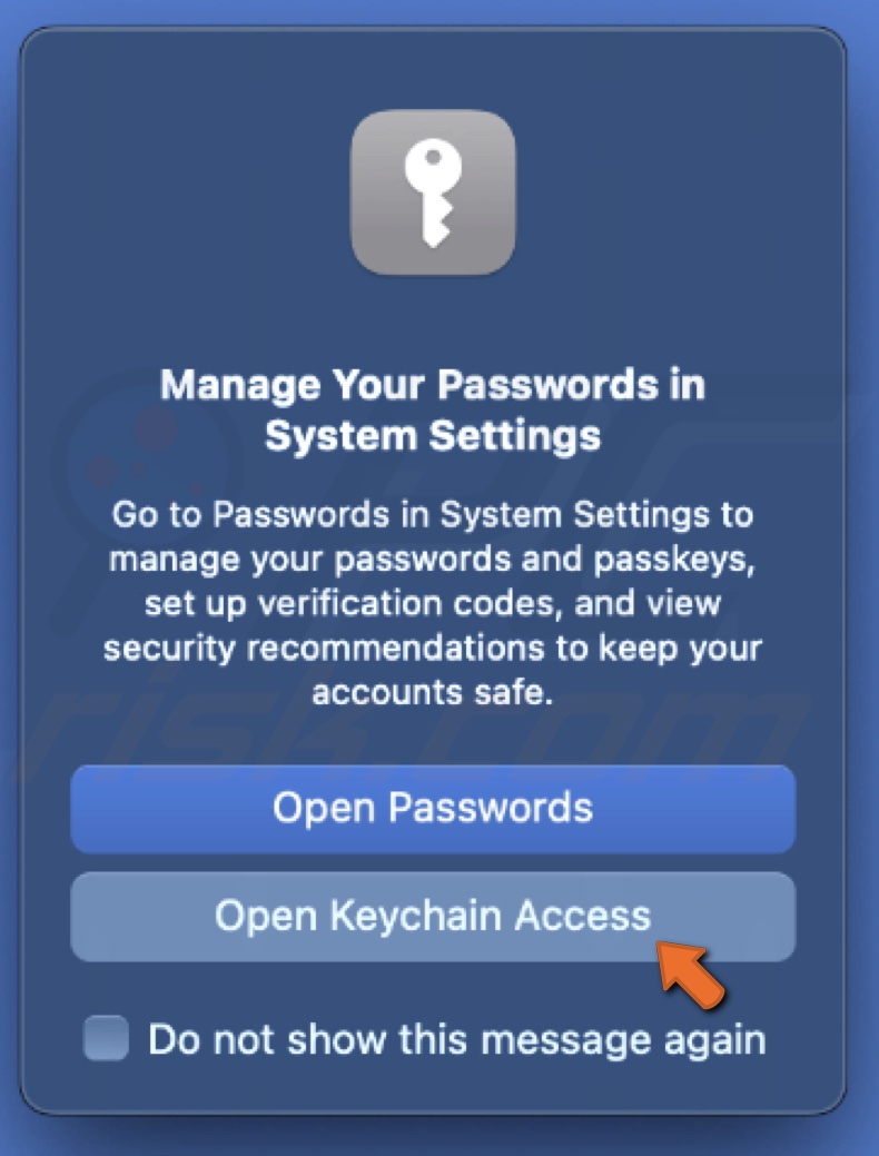 Open Keychain Access