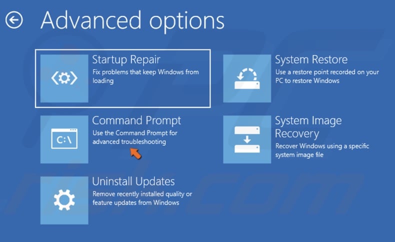 select Command Prompt