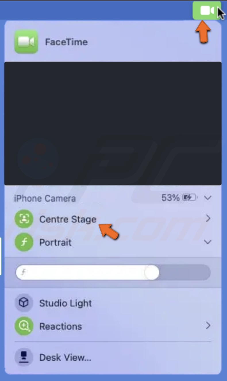 Center Stage on Mac