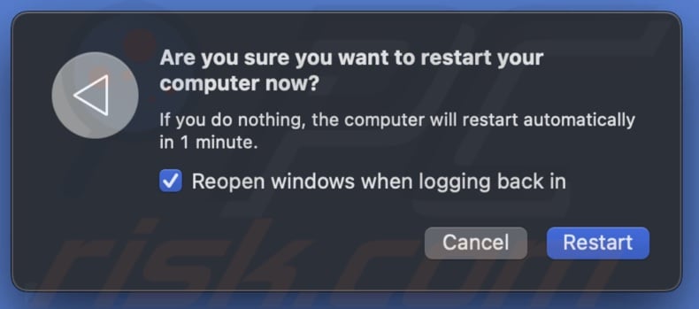 Restart MacBook