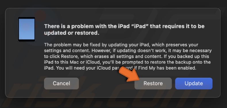 Restore your iPhone or iPad