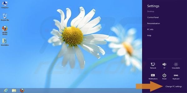Windows 8 Start Menu background and color change step 2