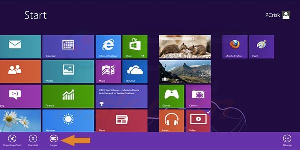 Windows 8 resizing Start Menu tiles