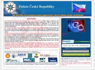 Czech browser blocked