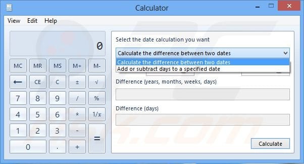 Calculator Date Add Days