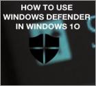How to Use Windows Defender in Windows 10?