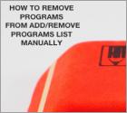 How to Remove Programs From Add Remove Programs List Manually?