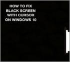 How to Fix Black Screen With Cursor?