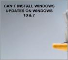 FIX: Can't Install Updates on Windows 10 & 7