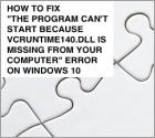 How to Fix "VCRUNTIME140.dll Not Found" Error