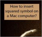 How to Insert a Squared Symbol on Mac?