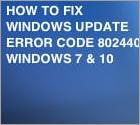 How to Fix Widows Update Error Code 80244019?