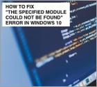 The specified module could not be found | 3 Ways to Fix It