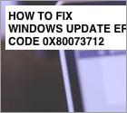 Fix Windows Update Error 0x80073712