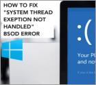 How to Fix "SYSTEM_THREAD_EXCEPTION_NOT_HANDLED" Error