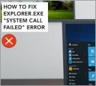 How to Fix Explorer.exe "System Call Failed" Error