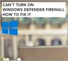 FIX: Can't Turn on Windows Defender Firewall