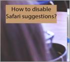 How to Disable Safari Suggestions?