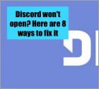 How to Fix Discord Not Opening on Windows 10