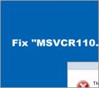 FIX: MSVCR110.dll is missing