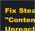 [FIXED] Steam Content Servers Unreachable