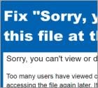 How to Fix "Sorry, you can’t view or download this file at this time" Error